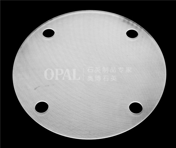 Sand-blasting quartz plate